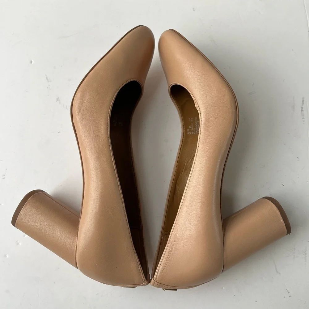 Coach Georgina Leather Pump Tan Beechwood Size 8B